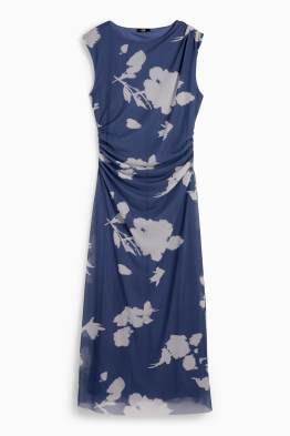Robe en maille-filet - à fleurs