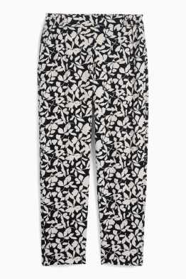 Pantalons de tela - high waist - tapered fit - de flors