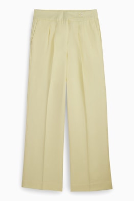 Business-broek - high waist - wide leg