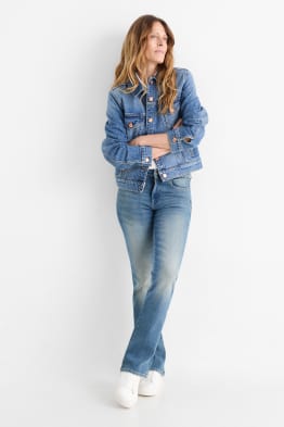 Bootcut jeans - mid waist - shaping jeans - LYCRA®