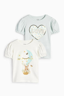 Set van 2 - haasje en hart - T-shirt
