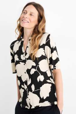 Blusa basic - a fiori
