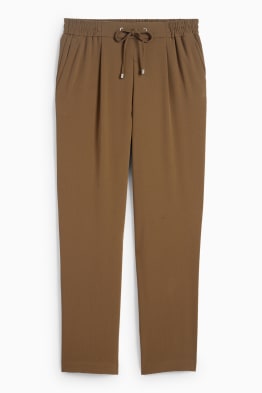 Pantalons de tela - mid waist - tapered fit