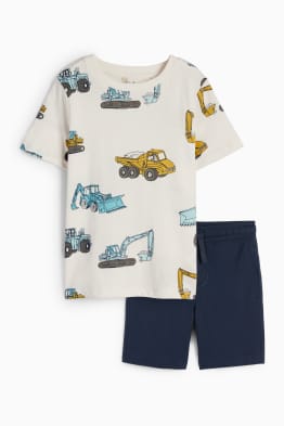 Set - t-shirt e shorts - 2 pezzi