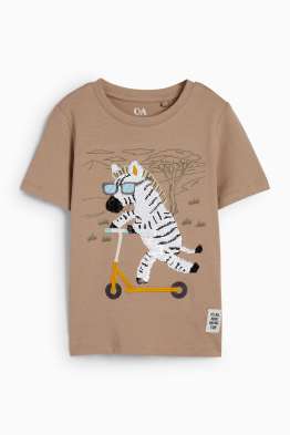 Cebra - camiseta de manga corta - brillos