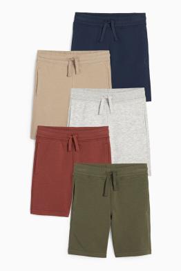Lot de 5 - shorts en molleton