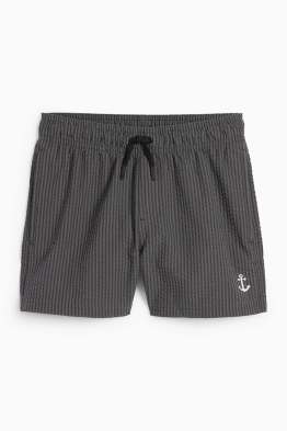 Costume boxer - a righe - tramato