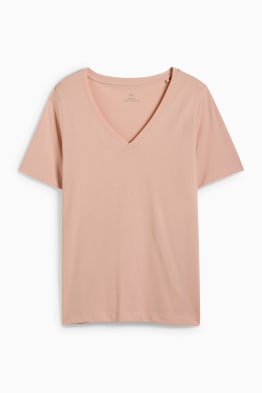 T-shirt basique à col V - regular fit