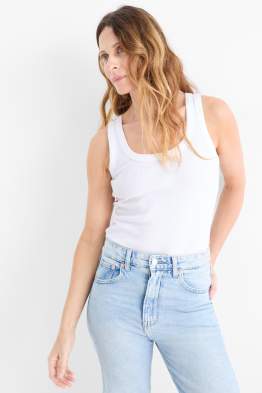 Basic top - ribstof