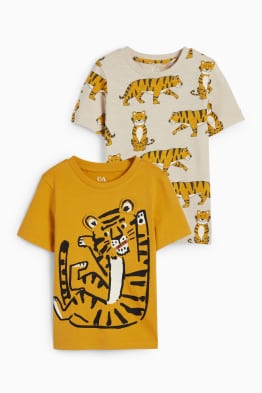 Multipack 2er - Tiger - Kurzarmshirt