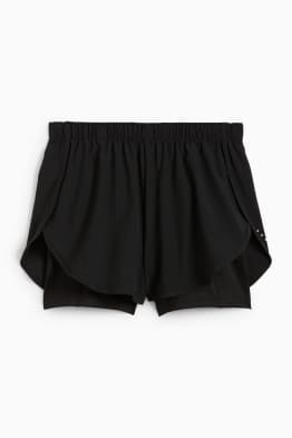 Shorts tecnici - 4 Way Stretch - effetto 2 in 1