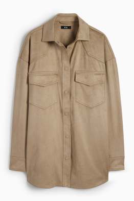 Shacket - faux suede