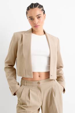 Cropped blazer - relaxed fit