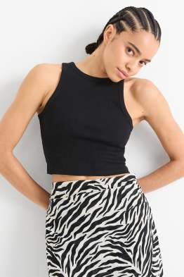 Crop Top - gerippt