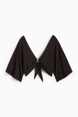 Korte blouse met V-hals