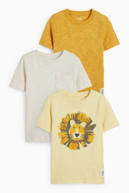 Pack de 3 - animales silvestres - camisetas de manga corta
