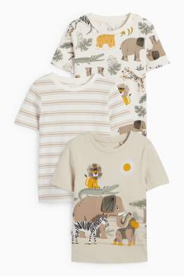 Lot de 3 - animaux sauvages - T-shirts
