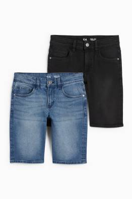 Multipack 2er - Jeans-Bermudas