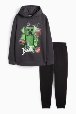 Minecraft - ensemble - sweat à capuche et pantalon de jogging - 2 pièces
