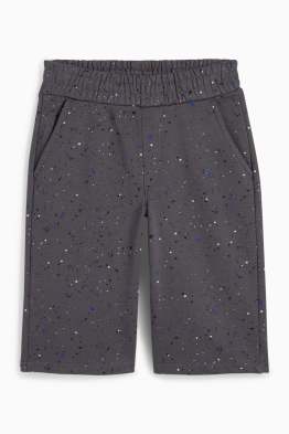 Sweat-Bermudas - gemustert