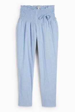 Pantalon de toile de grossesse - smocké