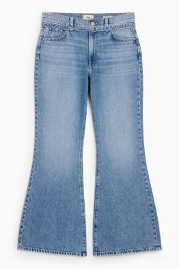 Loose flared jean - mid waist