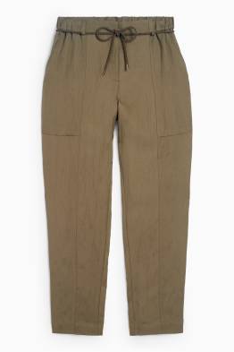 Stoffhose - High Waist - Tapered Fit