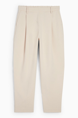 Pantalon de toile - high waist - tapered fit