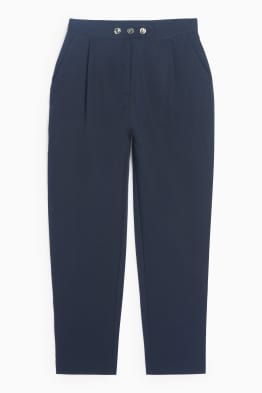 Stoffhose - High Waist - Tapered Fit - strukturiert