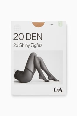 Multipack of 2 - tights - LYCRA® - 20 denier