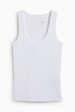 Basic top - ribstof