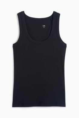 Basic top - ribstof