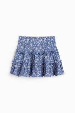Skort - geblümt - strukturiert