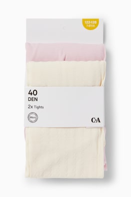 Lot de 2 paires - collants fins - 40 DEN