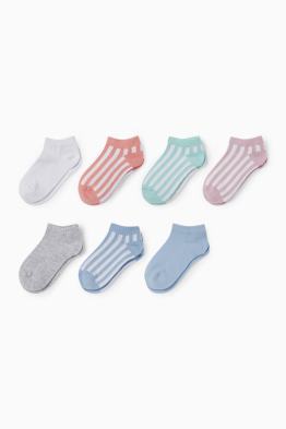 Multipack 7er - Sneakersocken - gestreift