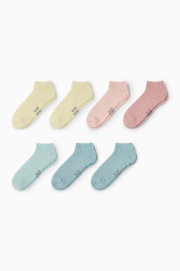Multipack 7er - Sneakersocken - Zopfmuster