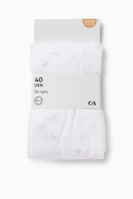 Multipack 2er - Schmetterling - Feinstrumpfhose - 40 DEN