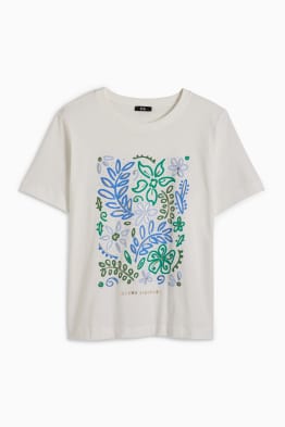 T-shirt orné de strass - slim fit