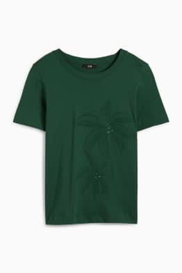 T-shirt con strass - slim fit