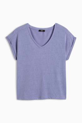 T-shirt met V-hals - regular fit