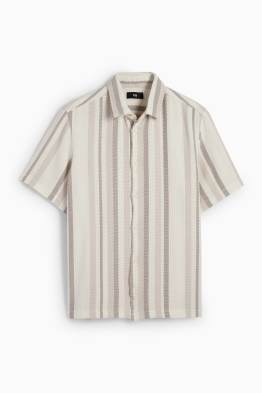 Chemise - regular fit - col kent - à rayures