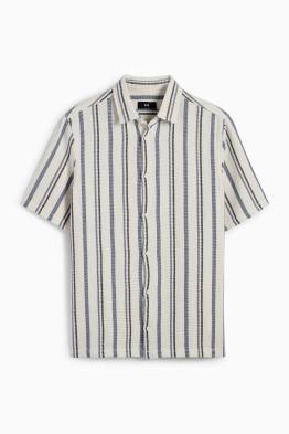 Chemise - regular fit - col kent - à rayures