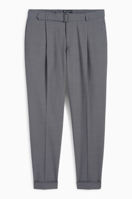 Oblekové kalhoty - regular fit - 4 Way Stretch - směs střižní vlny