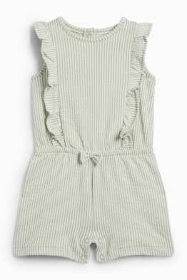 Combinaison pour bébé - à rayures - texturé