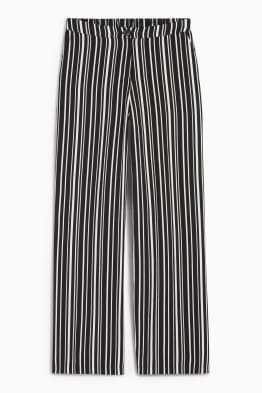Pantaloni - vita alta - gamba ampia - a righe