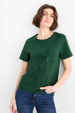 T-shirt con strass - slim fit