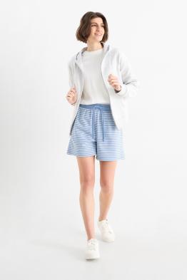 Basic sweatshort - gestreept