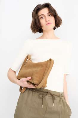 Bolso bandolera de antelina