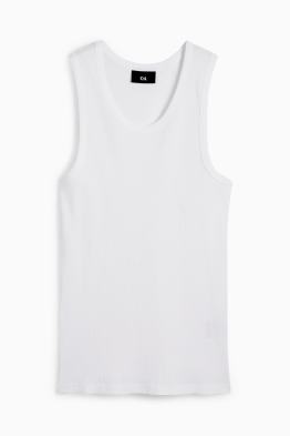 Tanktop - dubbele ribstof