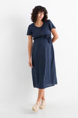 Robe d’allaitement - lin mélangé